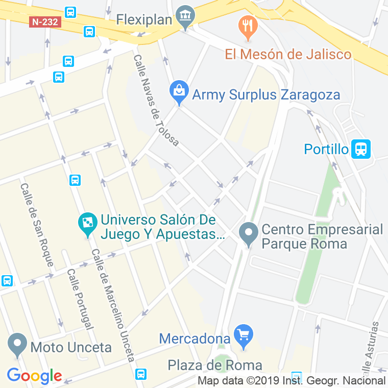 Código Postal calle Hilarion Eslava en Zaragoza