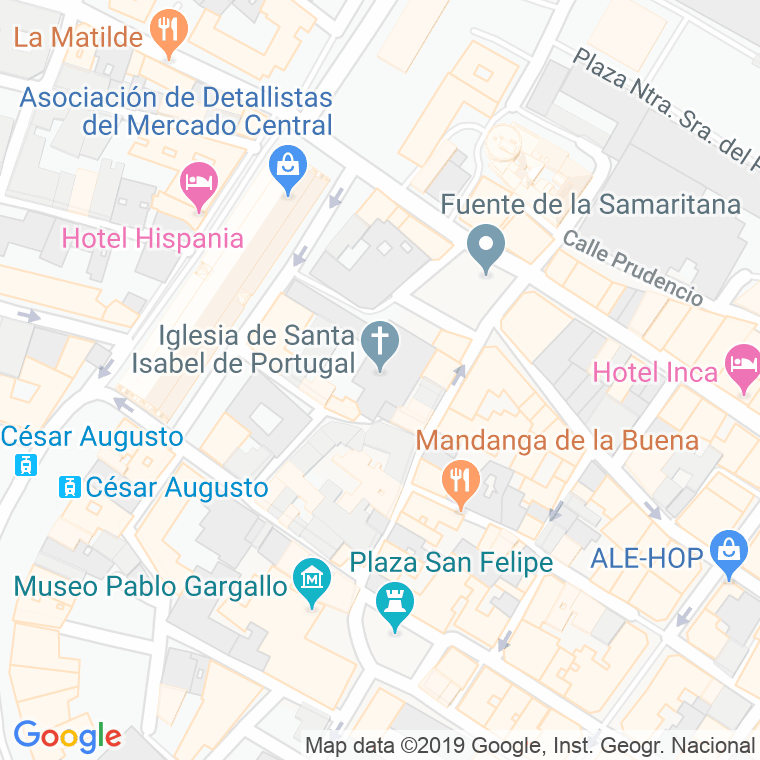 Código Postal calle Portugal en Zaragoza