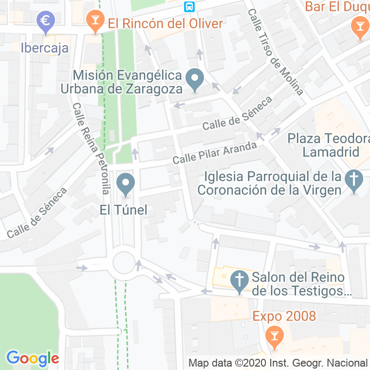 Código Postal calle Calderon De La Barca en Zaragoza