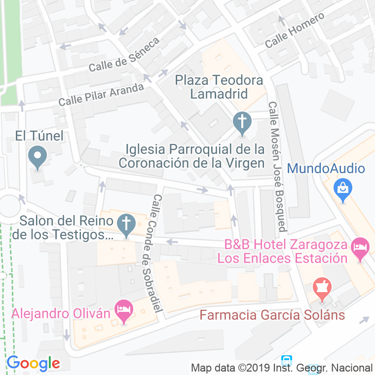 Código Postal calle Fray Luis De Leon en Zaragoza