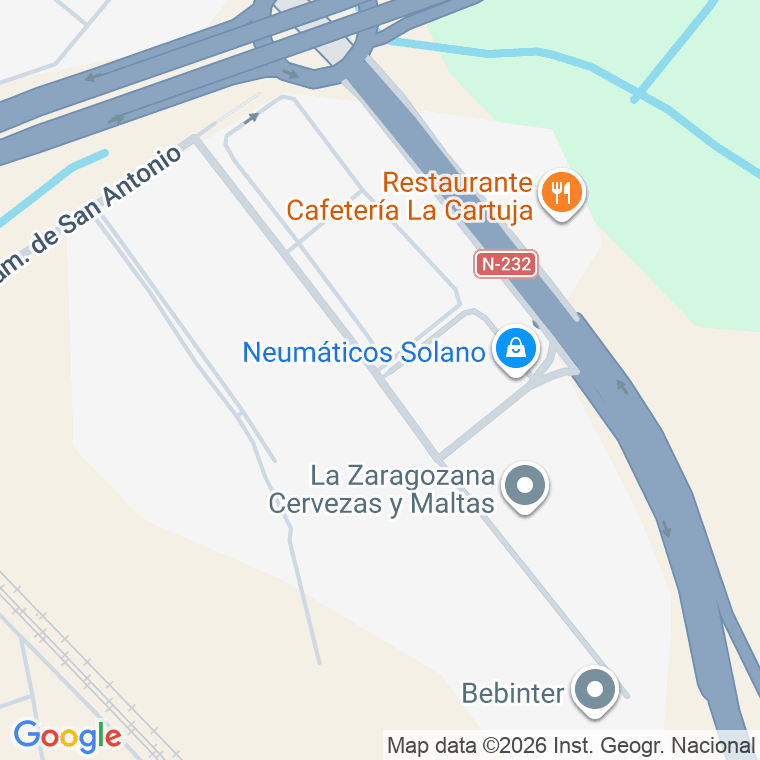 Código postal de Zona Diseminado (casablanca) en Zaragoza