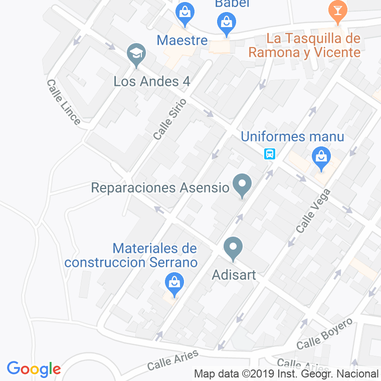 Código Postal calle Atair en Zaragoza