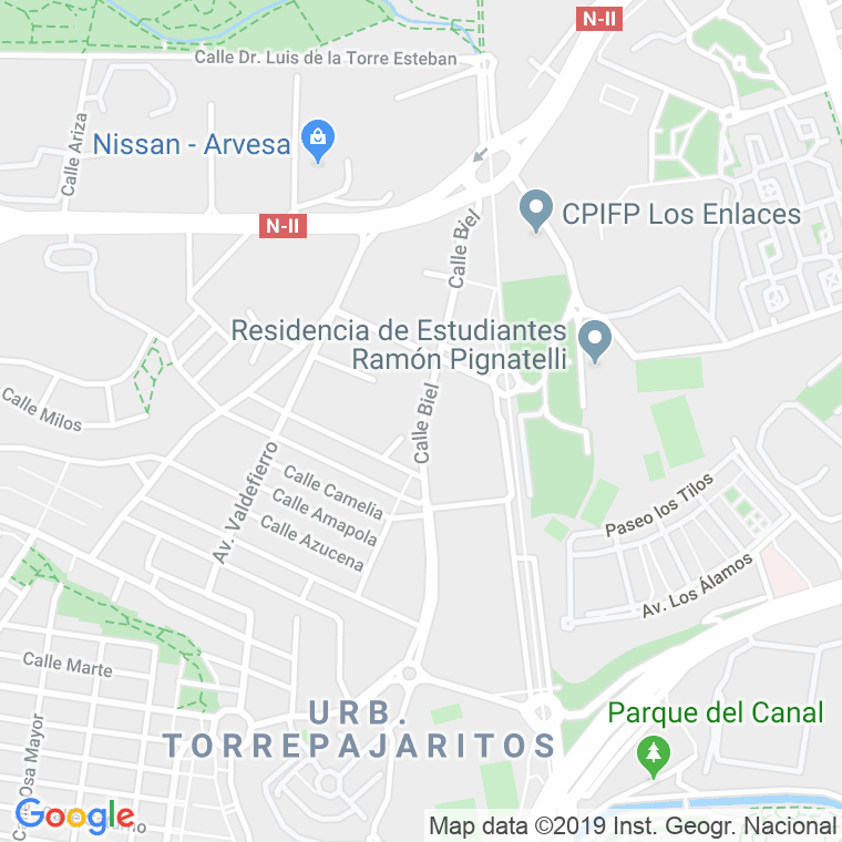 Código Postal calle Biel en Zaragoza