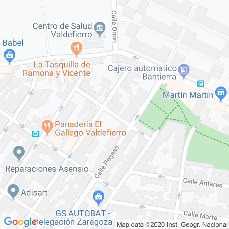 Código Postal calle Geminis en Zaragoza