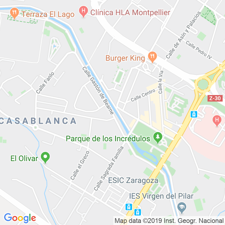 Código Postal calle General Capaz en Zaragoza