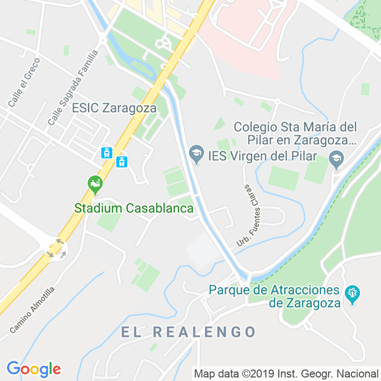 Código Postal calle Infantes De España, paseo en Zaragoza