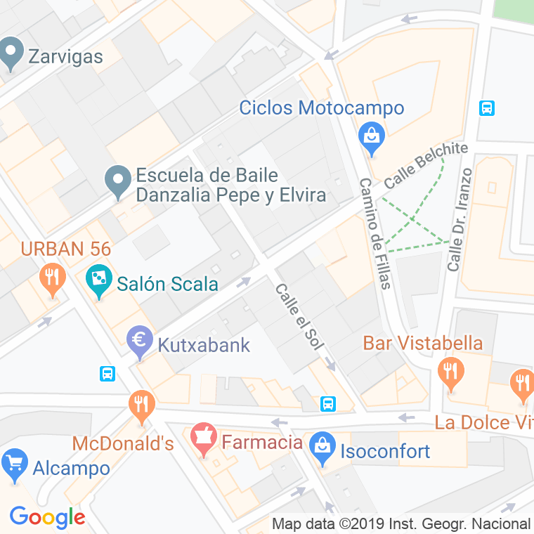 Código Postal calle Sol en Zaragoza
