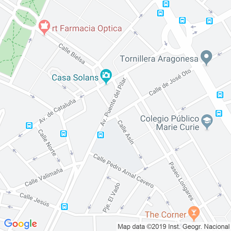 Código Postal calle Asin en Zaragoza