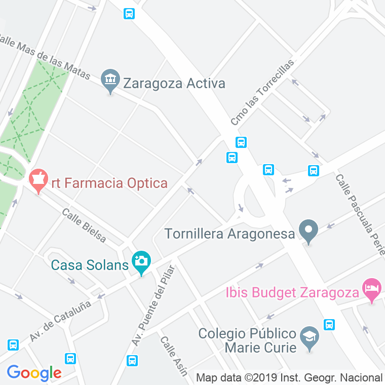 Código Postal calle Azucarera en Zaragoza