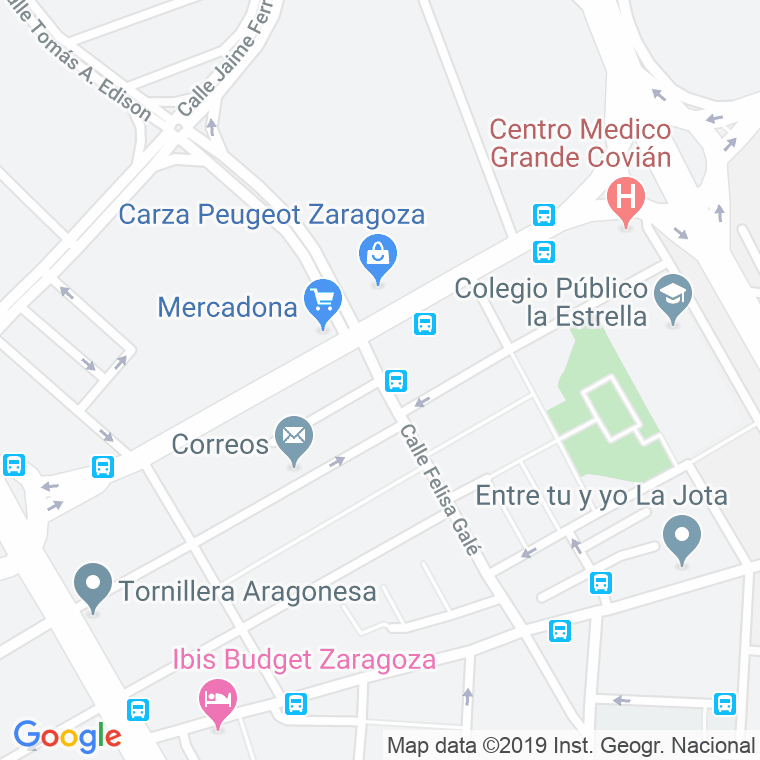Código Postal calle Badajoz en Zaragoza