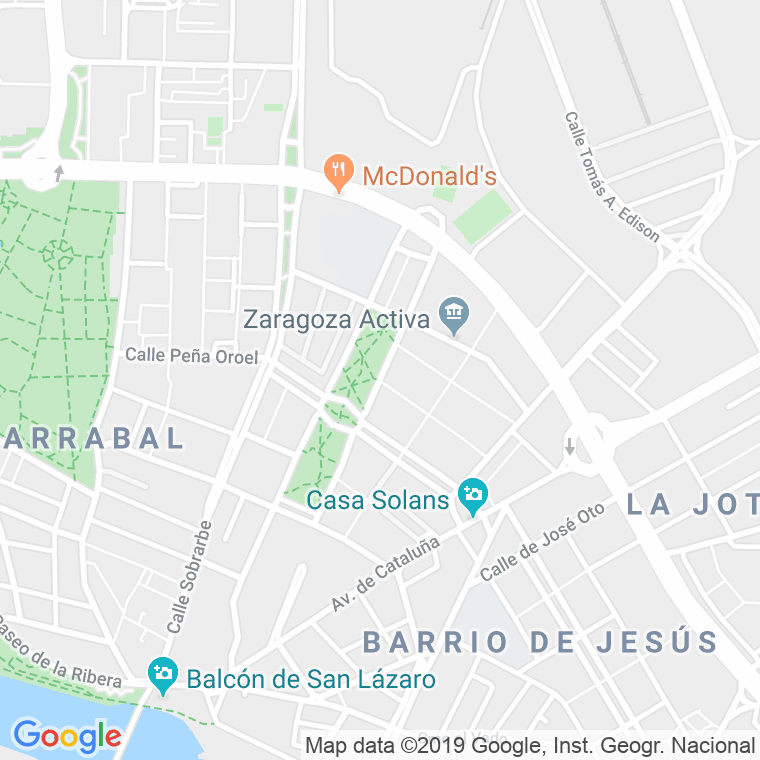 Código Postal calle Caminos Del Norte en Zaragoza