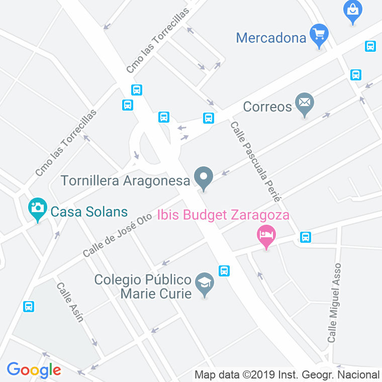 Código Postal calle Jose Oto en Zaragoza