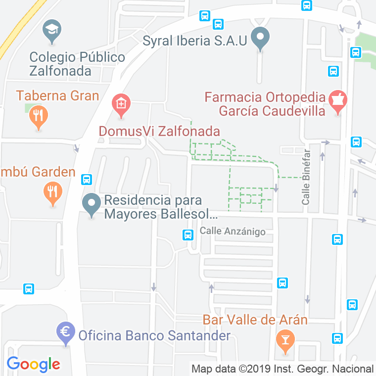 Código Postal calle Antonio De Padua Tramullas en Zaragoza