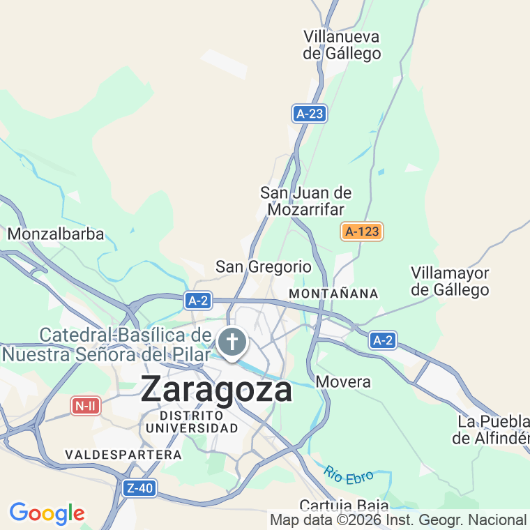 Código postal de Europa en Zaragoza