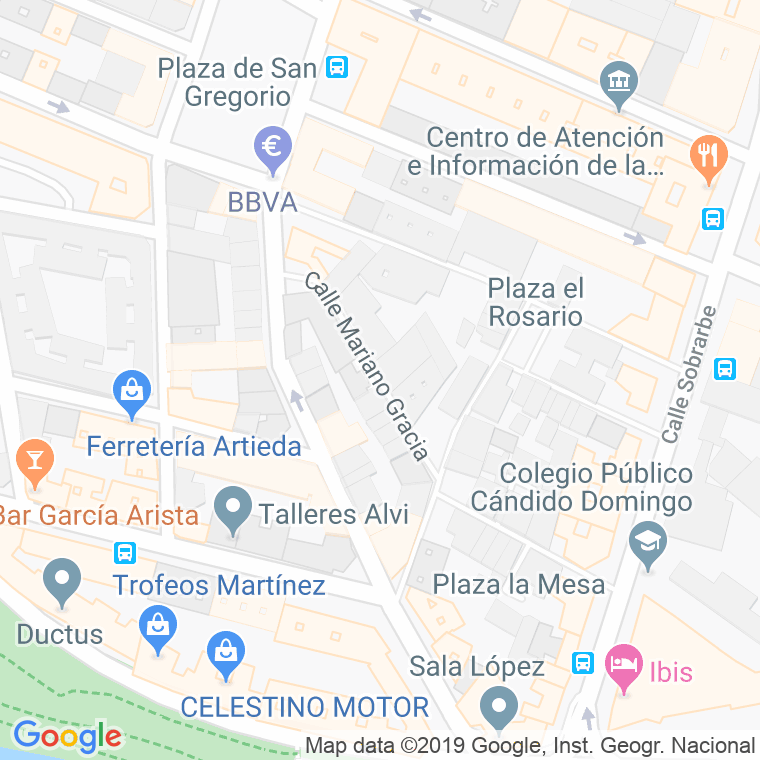 Código Postal calle Mariano Gracia en Zaragoza