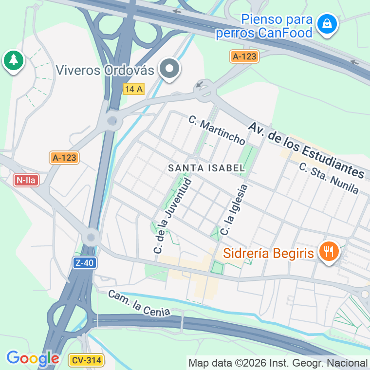 Código postal de Juventud, de la en Zaragoza