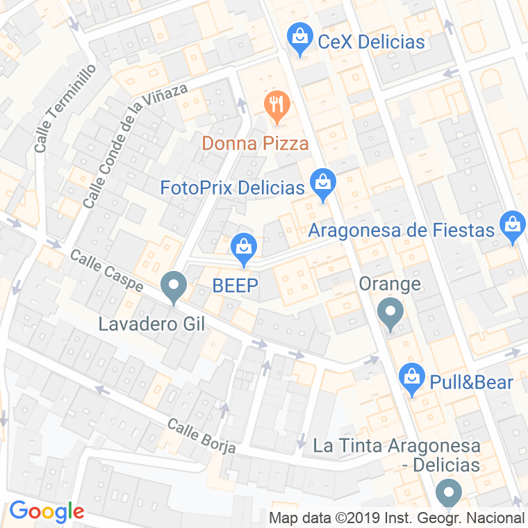 Código Postal calle Belgica en Zaragoza