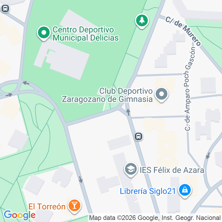 Código postal de Francisco Tomas y Valiente en Zaragoza