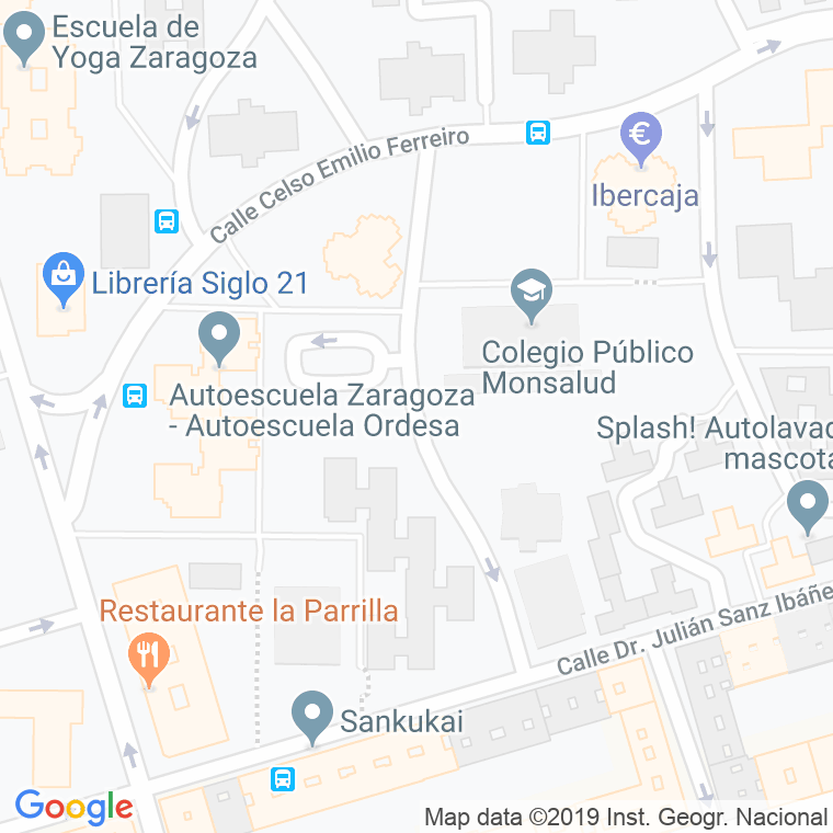 Código Postal calle Madres De La Plaza De Mayo en Zaragoza