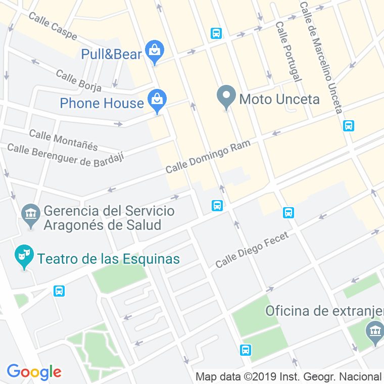 Código Postal calle Quinto De Ebro en Zaragoza