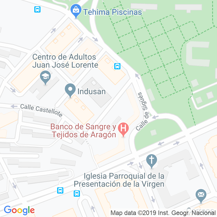 Código Postal calle Ramon Salanova en Zaragoza