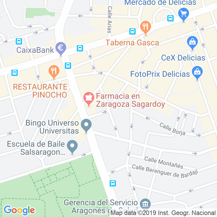 Código Postal calle Tarazona en Zaragoza