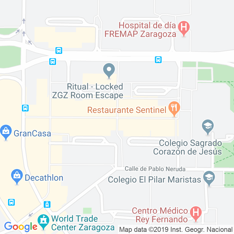 Código Postal calle Averroes en Zaragoza