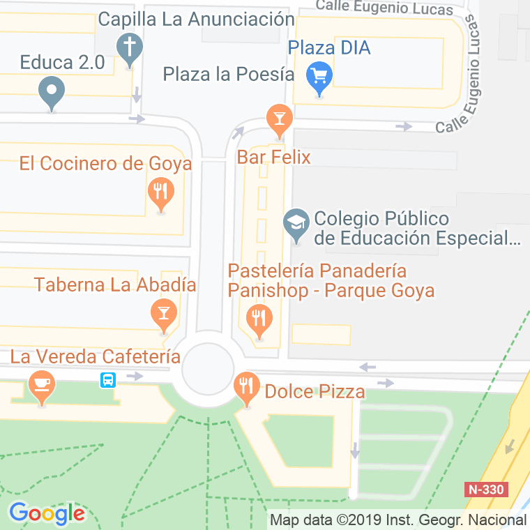 Código Postal calle Rafael Esteve Vilella, paseo en Zaragoza
