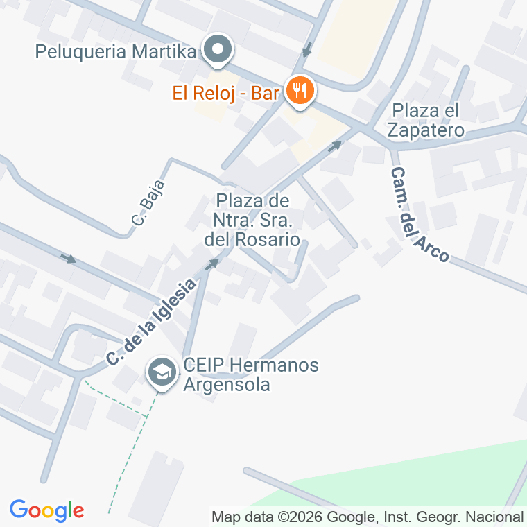 Código postal de Plaza Ntra Sra del Rosario en Montañana