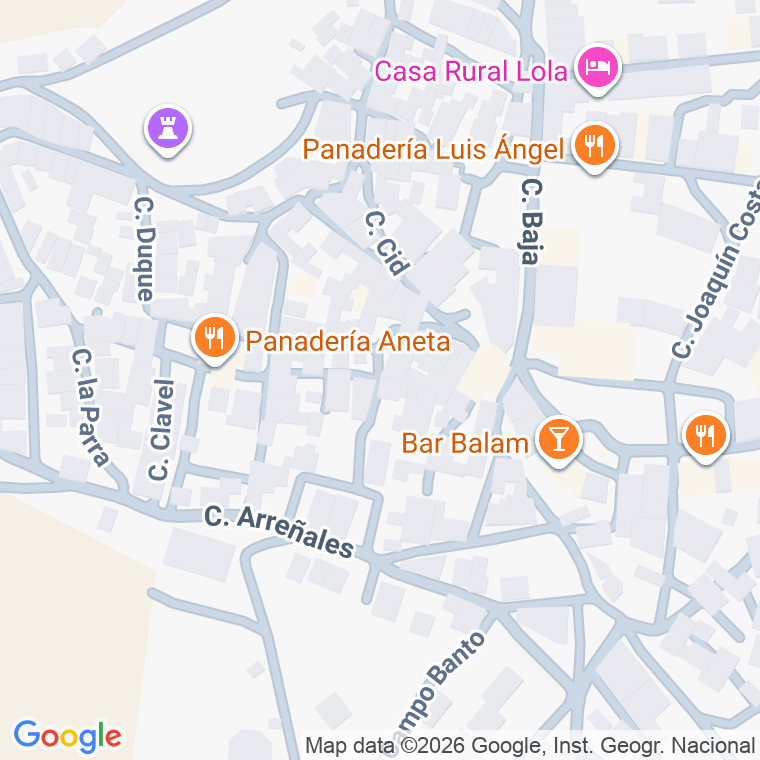 Código postal de Plaza Aragon en Almonacid de la Sierra