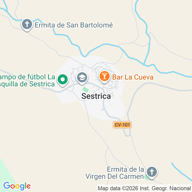 Código postal de Sestrica en Zaragoza