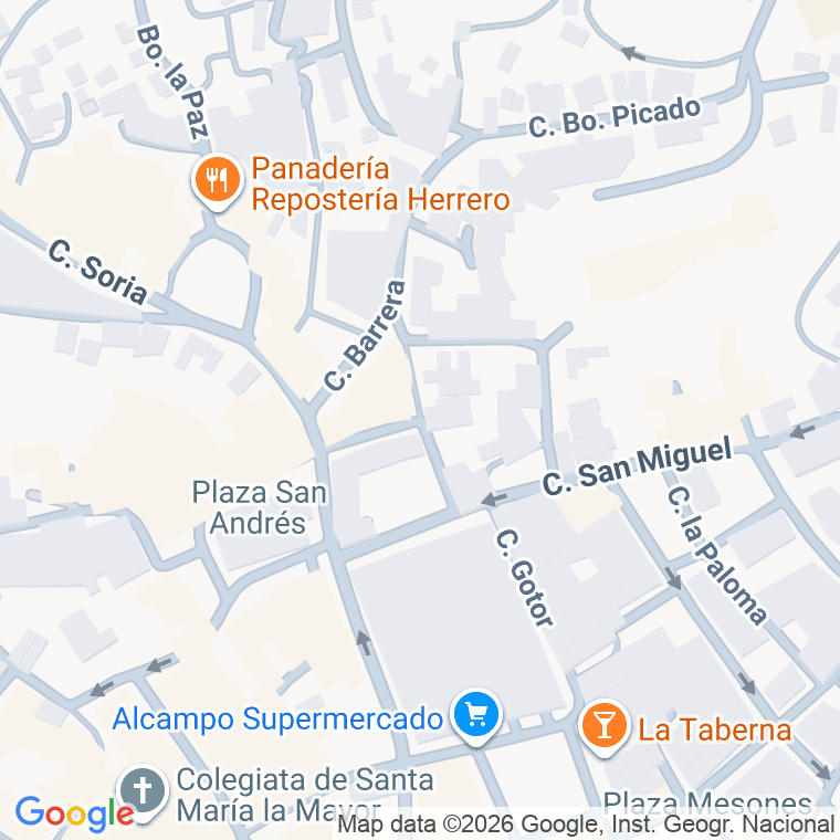 Código postal de Calle Trinquete bajo en Calatayud