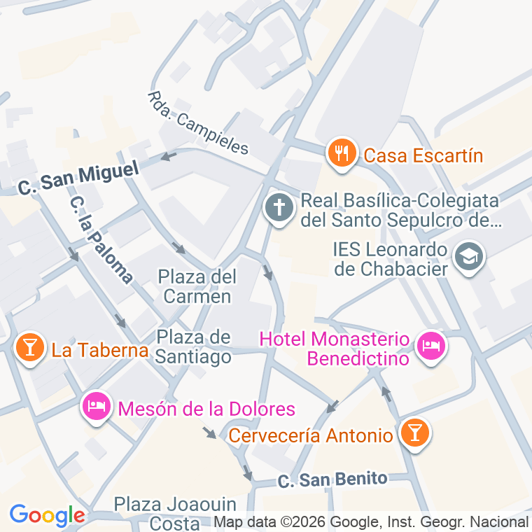 Código postal de Plaza Sepulcro (del) en Calatayud