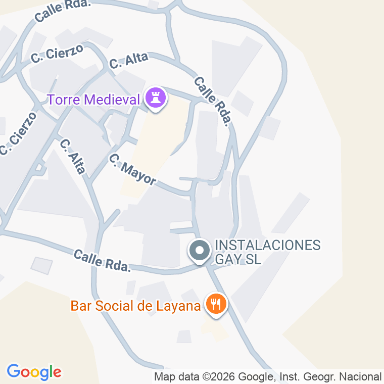 Código postal de Calle Bañales (de Los) en Layana