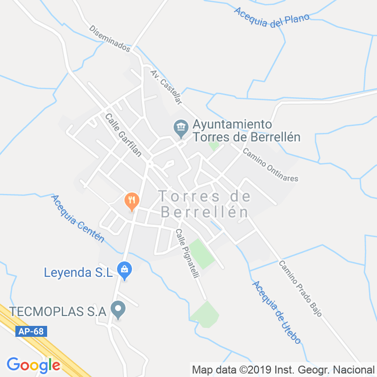 Código postal de Torres de Berrellen en Zaragoza