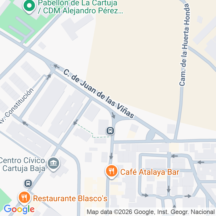 Código postal de Calle Juan de las Viñas en Cartuja Baja