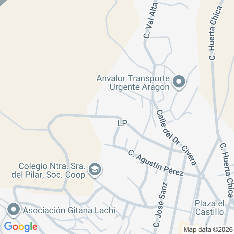 Código postal de Calle Mosen Constantino Sarrato en Zuera