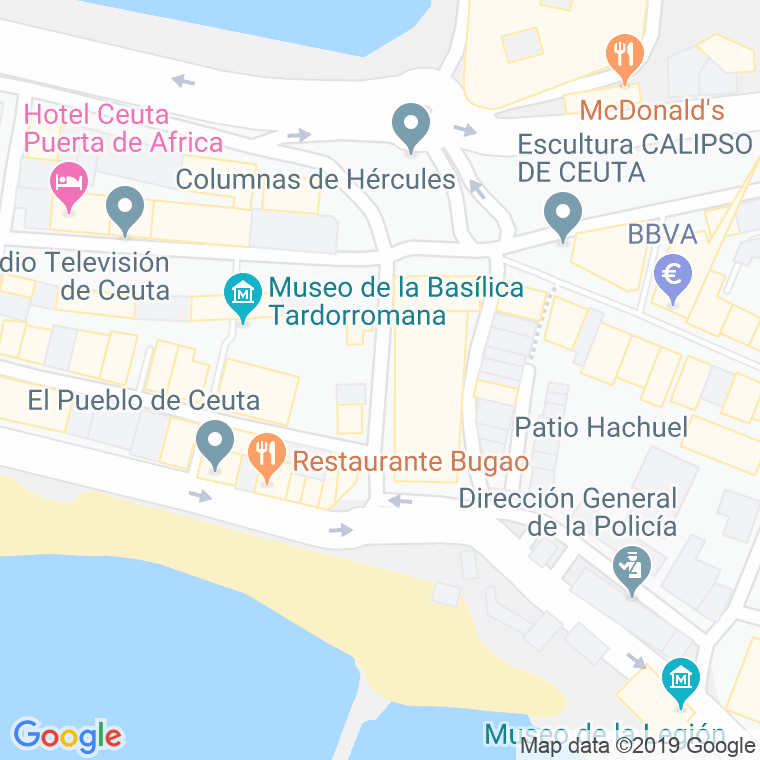 Código Postal calle Alcalde Jose Victori Goñalons en Ceuta