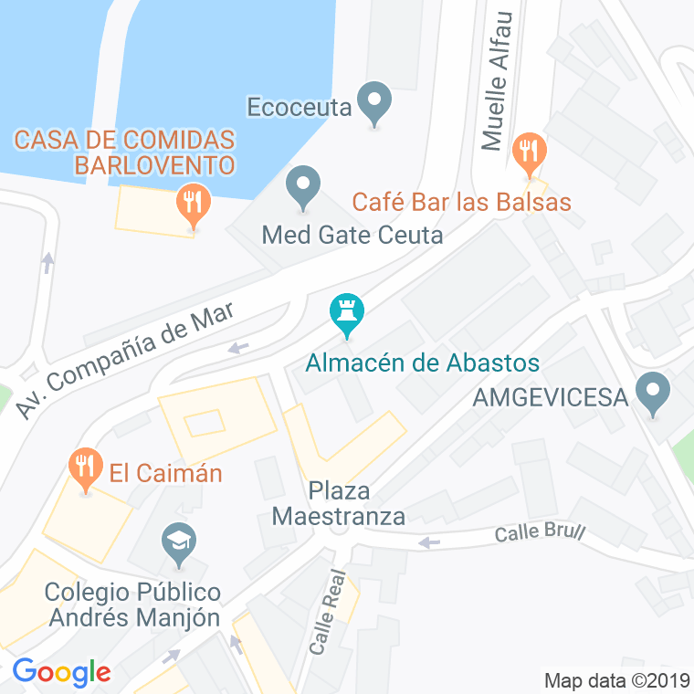 Código Postal calle Abastos De Terrones, De, mercado en Ceuta