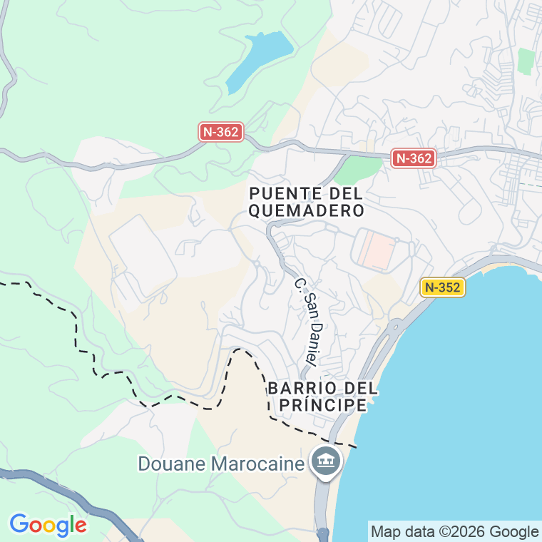 Código postal de Albergues Provisionales en Ceuta
