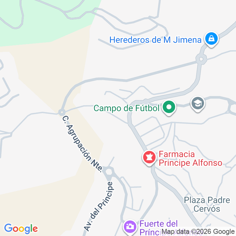 Código postal de Calle Agrupacion Norte en Principe Alfonso