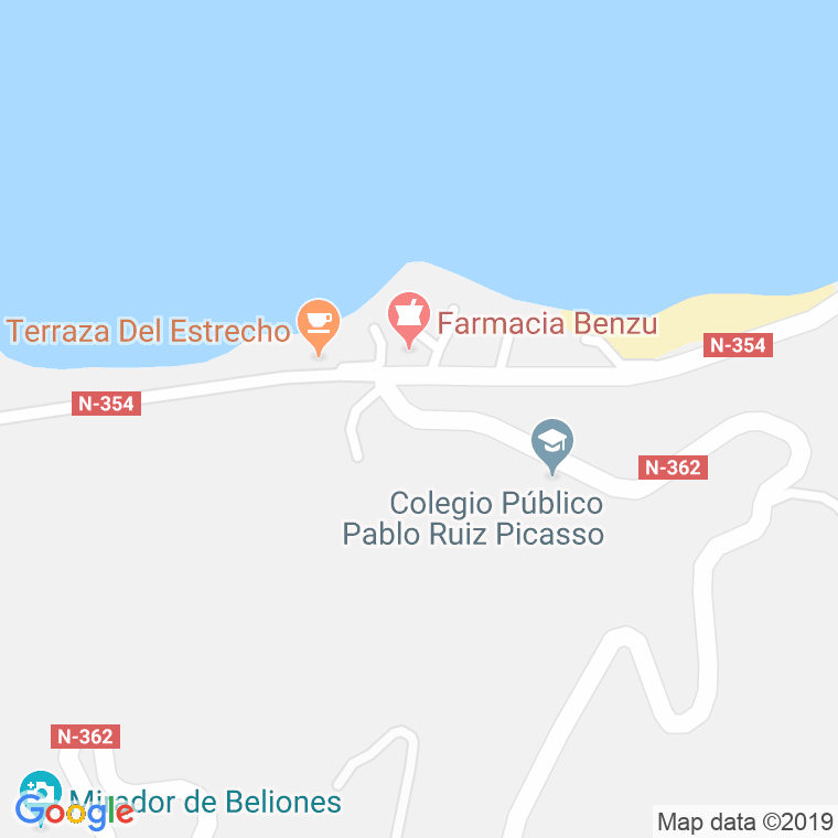 Código Postal calle Benzu, carretera en Ceuta