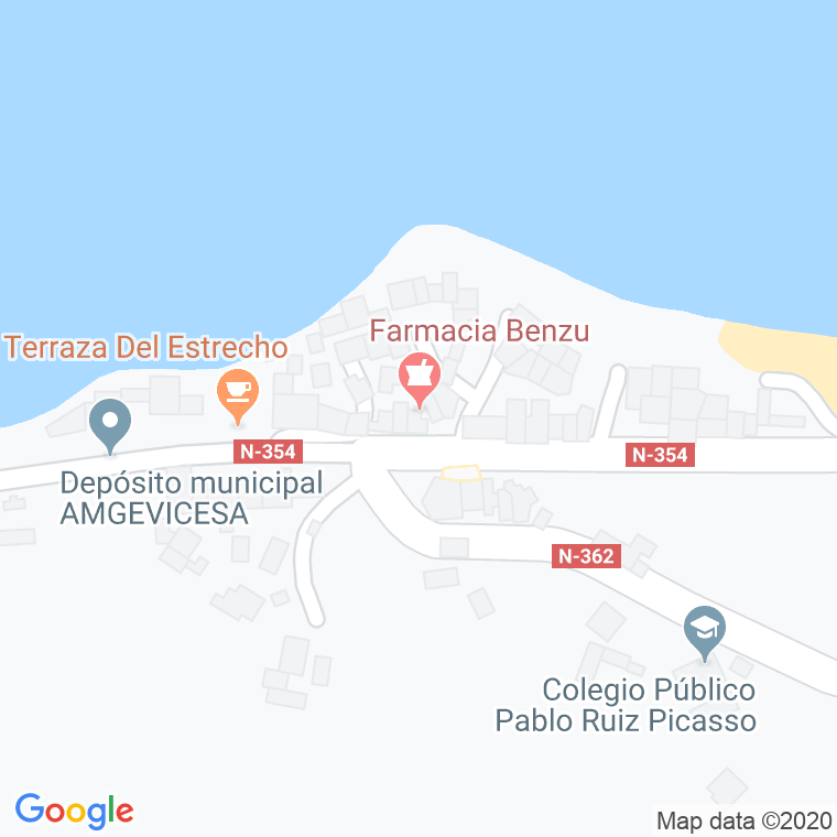 Código Postal calle Pobado De Benzu, carretera en Ceuta