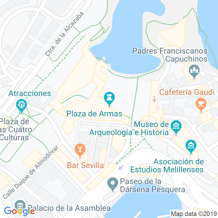 Código Postal calle Armas, De, plaza en Melilla