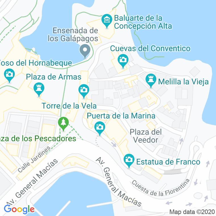 Código Postal calle Moro, Del, callejon en Melilla