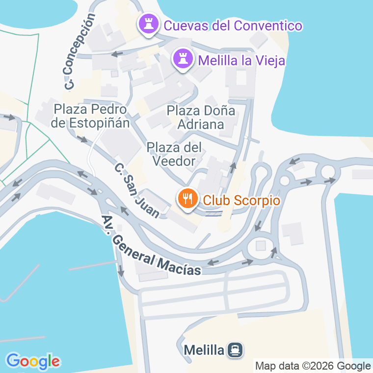 Código postal de Veedor, Plaza en Melilla
