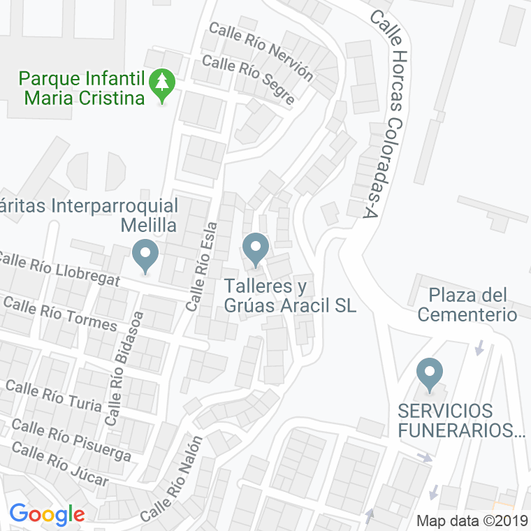 Código Postal calle Canteras Del Carmen en Melilla