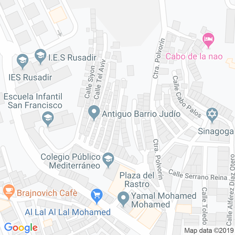 Código Postal calle Hebron en Melilla