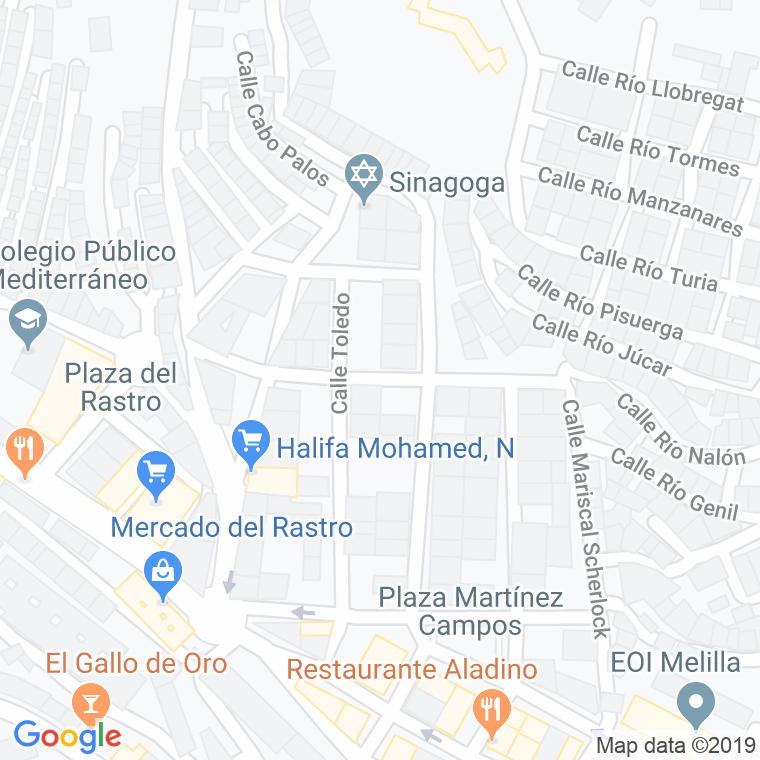 Código Postal calle Serrano Reina en Melilla