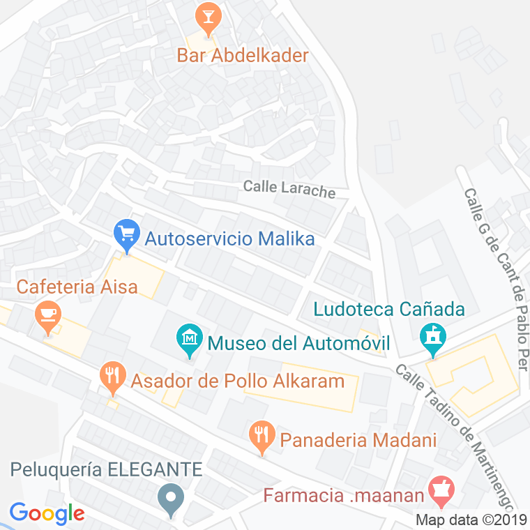Código Postal calle Agustina De Aragon en Melilla
